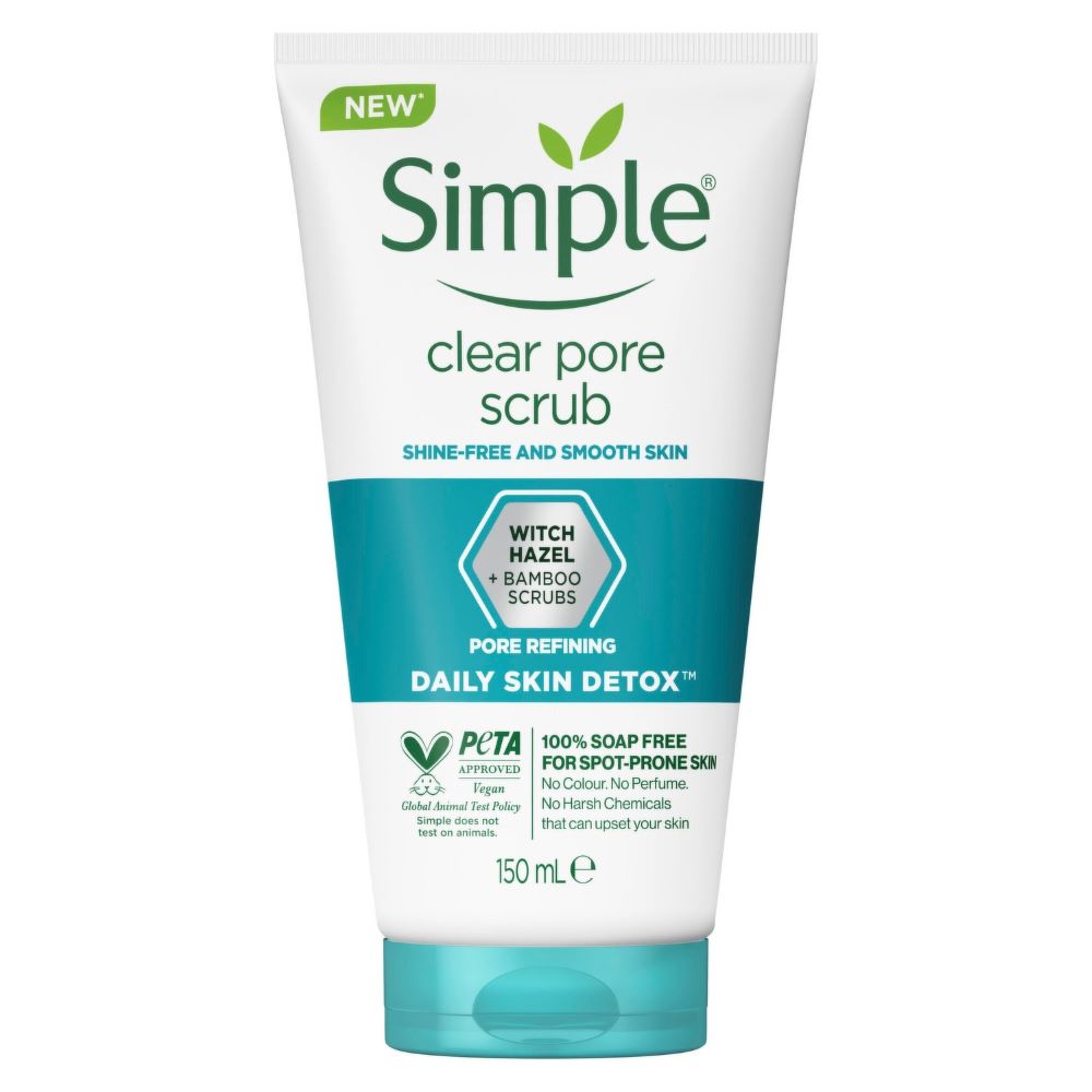 Simple clear pore scrubs