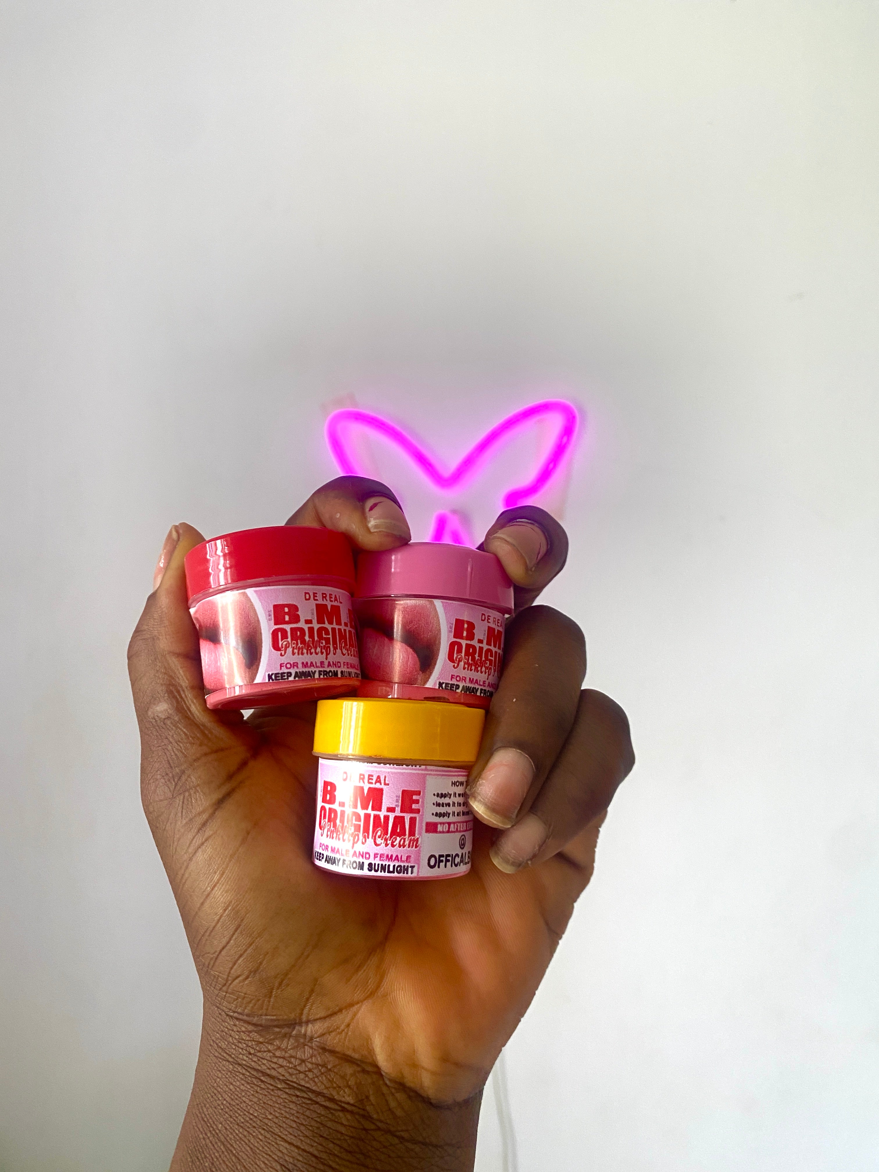Pink lips cream