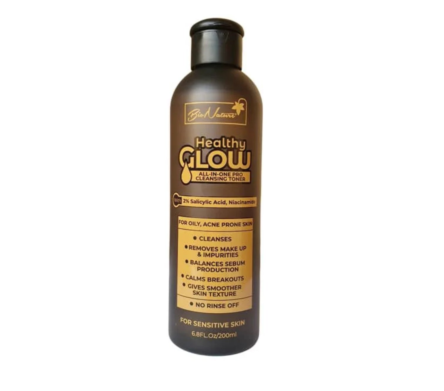 Bio nature healthy glow 2% Salicylic Acid, Niacinamide Cleansing Toner
