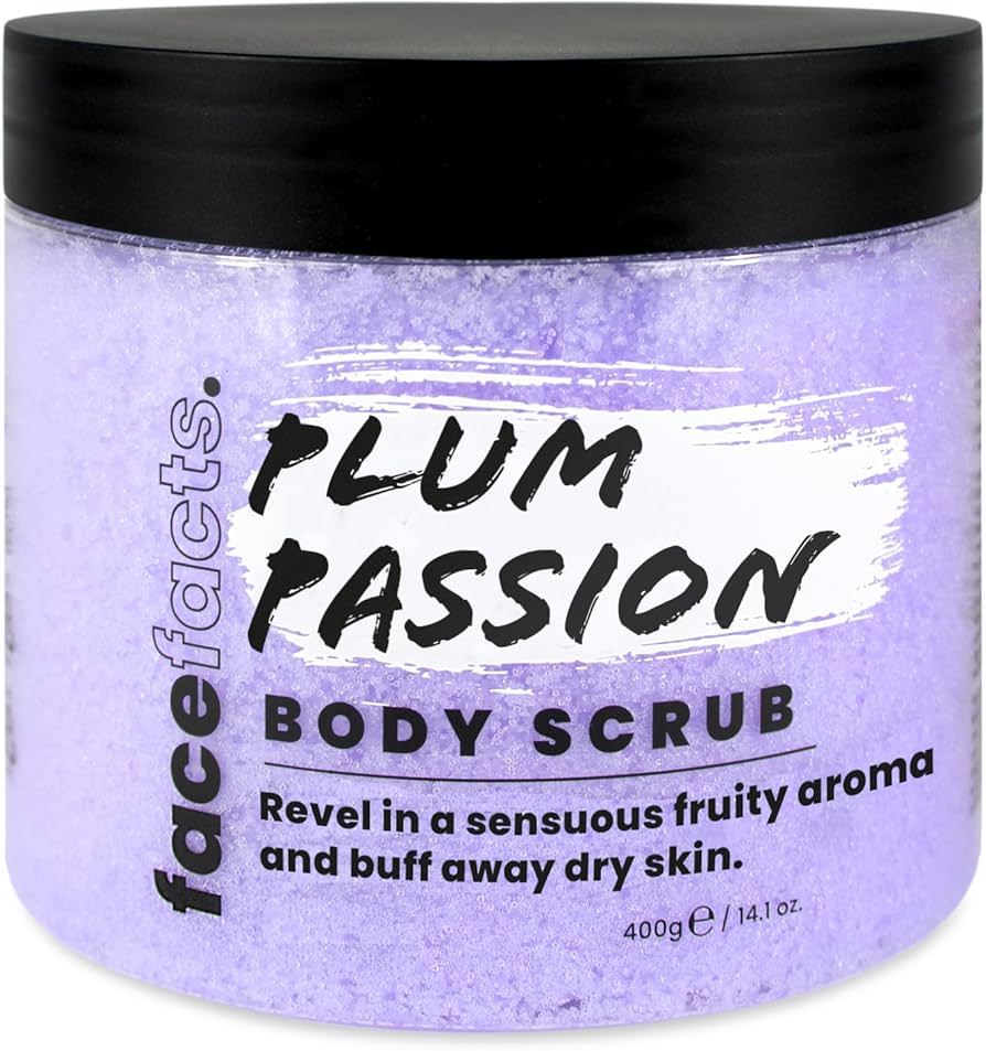 Face facts plum passion body scrub