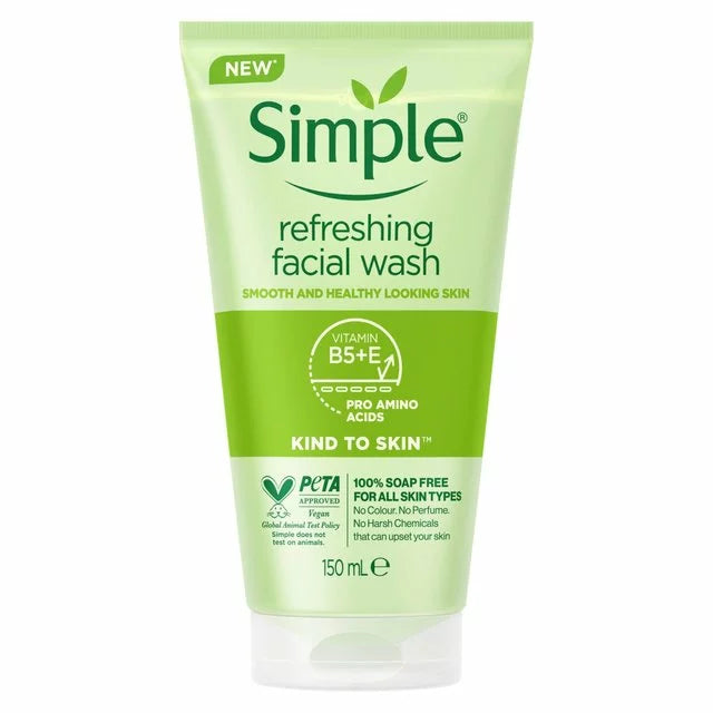 Simple refreshing facial wash