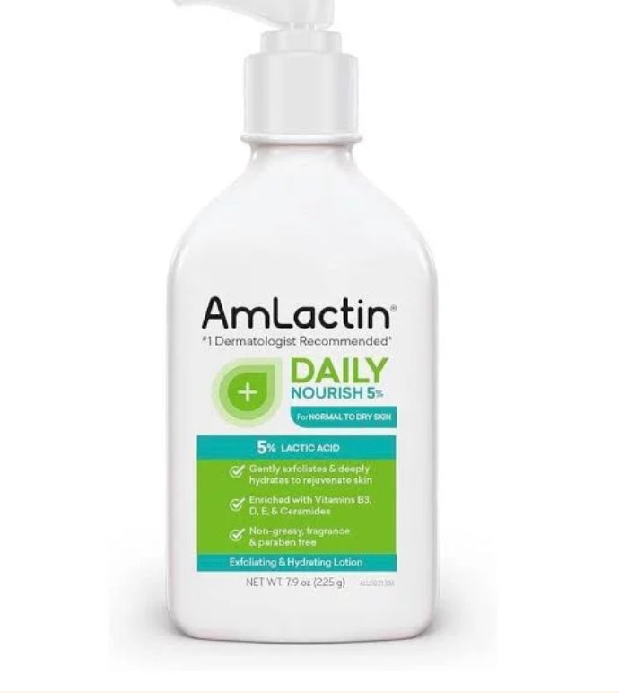 AMLACTIN -Daily Nourish 12% Lactic Acid lotion For Dry Skin 225g