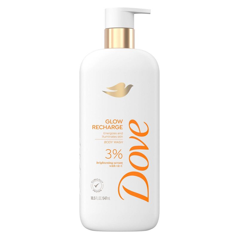 Dove Glow Recharge Women’s Body Wash 3% Brightening Serum with Vitamin C