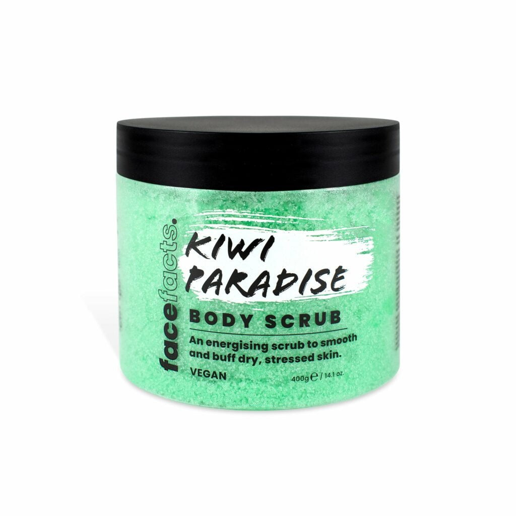 Face facts kiwi paradise body scrub