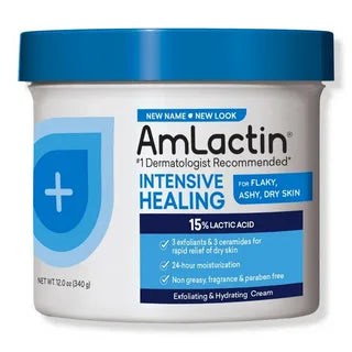 AMLACTIN -Intensive Healing 15% Lactic Acid Cream 12.0 oz 340g