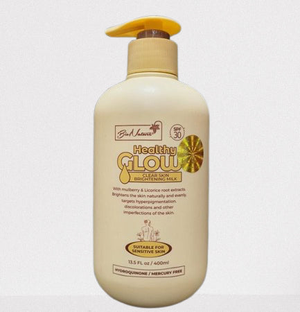 Bio nature healthy glow clear skin brightening milk lotion 400ml